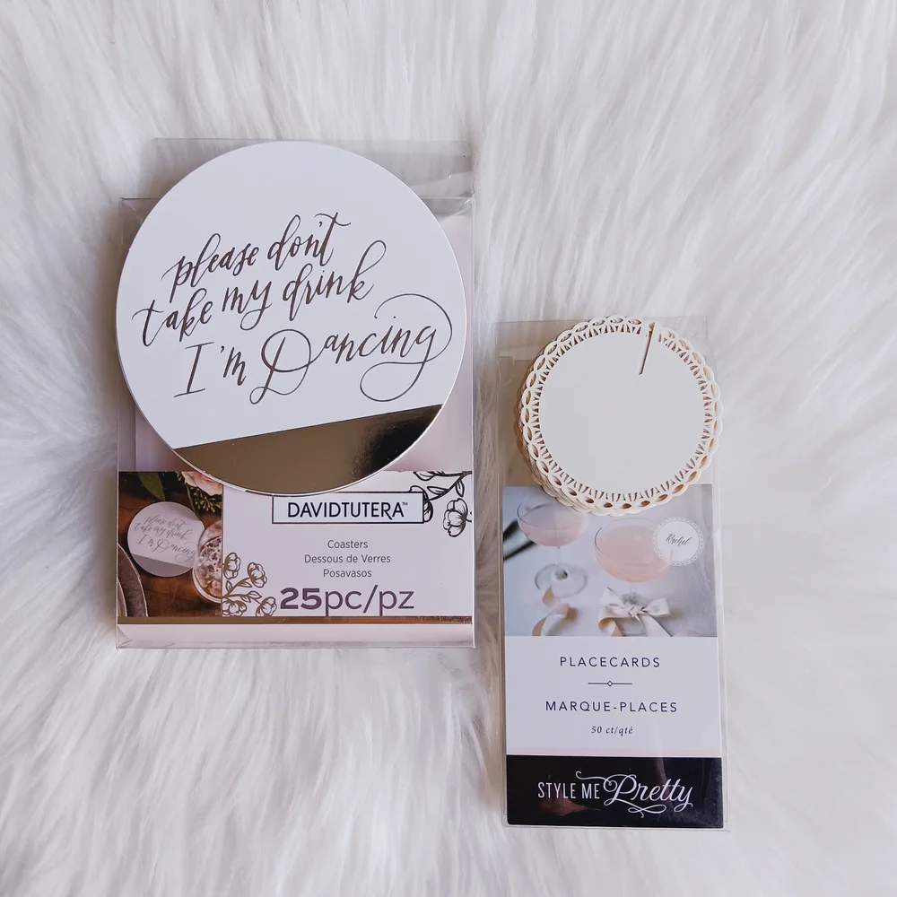 Wedding Coasters and Placecards